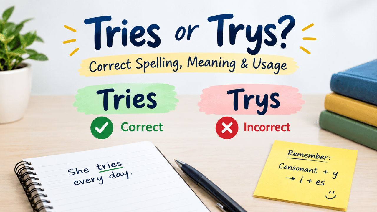 Tries or Trys: Which Spelling Is Actually Correct?