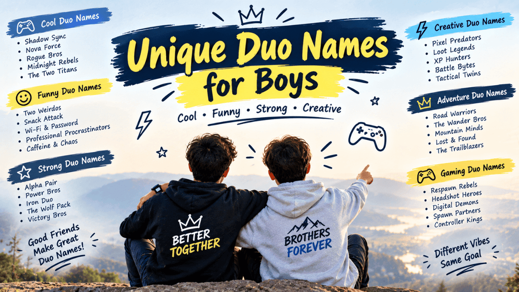 Unique Duo Names for Boys
