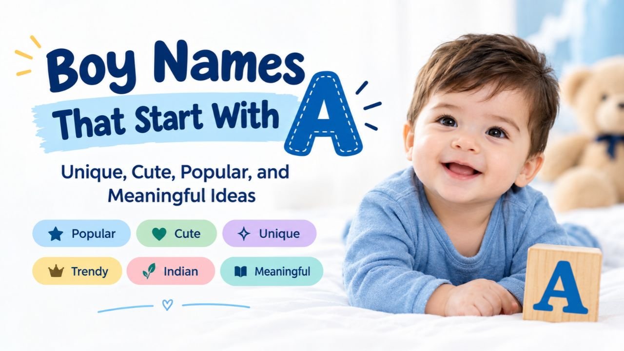 Boy Names That Start With A: Unique, Cute, Popular, and Meaningful Ideas