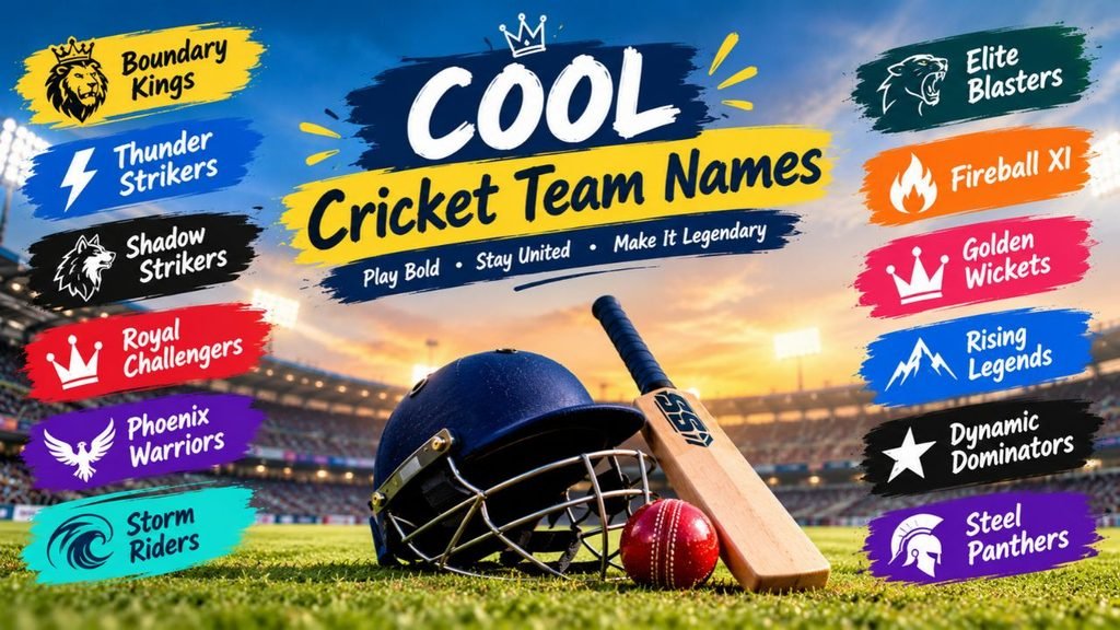 Cool Cricket Team Names