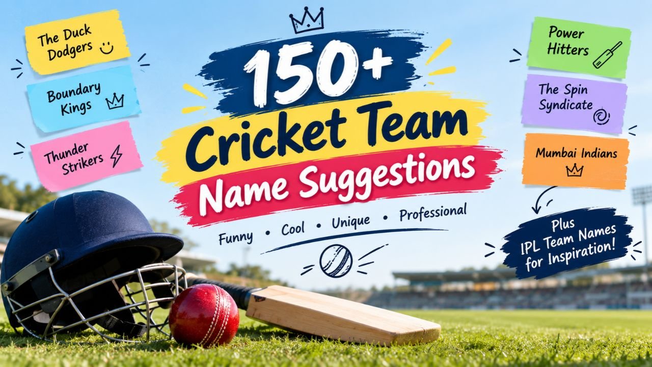 150+ Cricket Team Name Suggestions: Funny, Cool & Unique Ideas