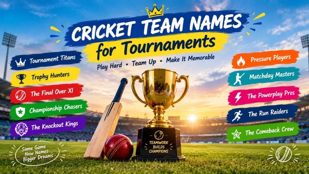 Cricket Team Names for Tournaments