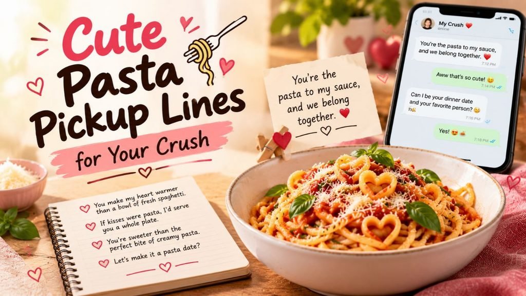 Cute Pasta Pickup Lines for Your Crush