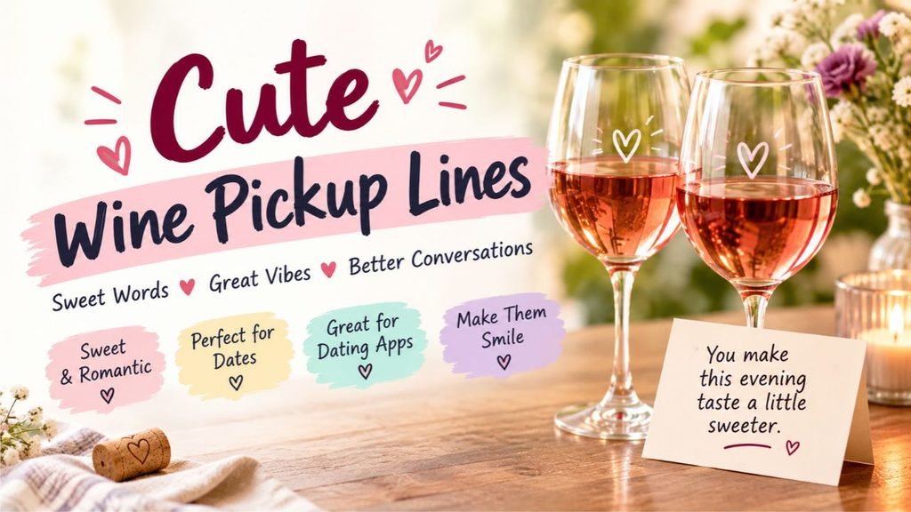 Cute Wine Pickup Lines