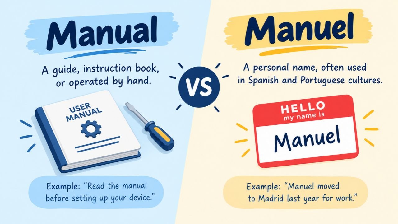 Manual vs Manuel: Understanding the Difference Between These Two Words