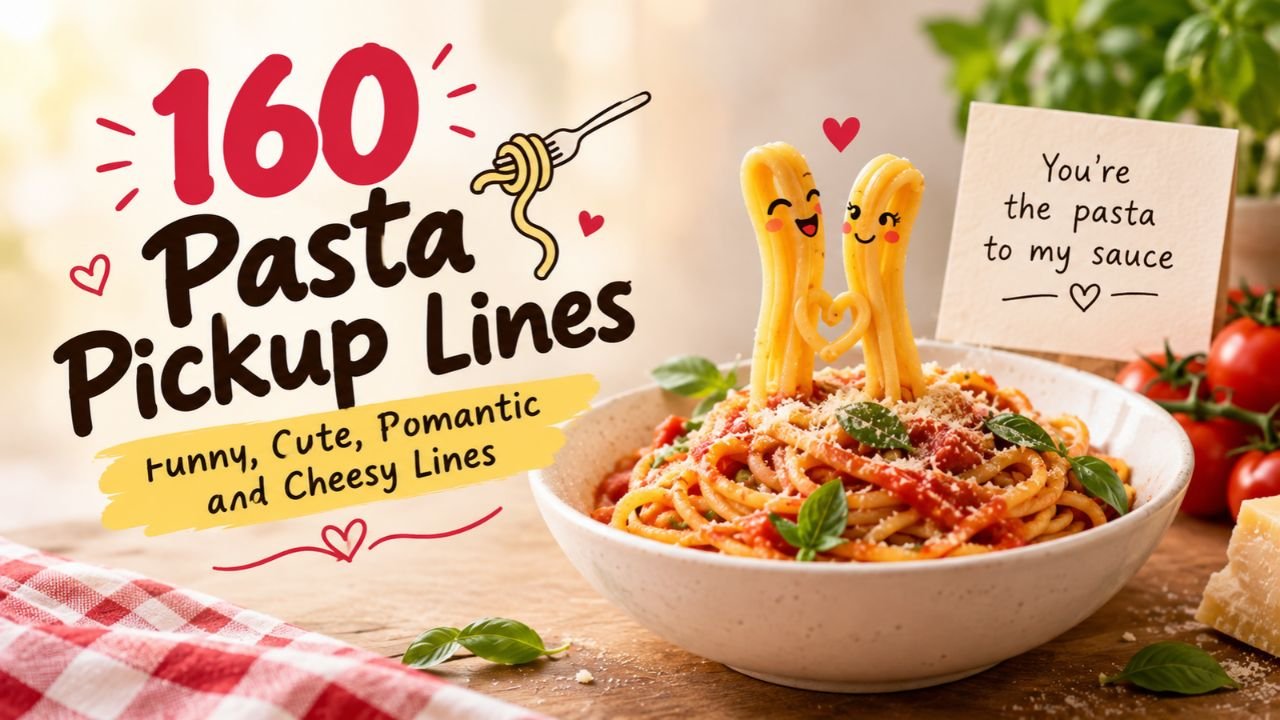 Pasta Pickup Lines: 160 Funny, Cute, Romantic, and Cheesy Lines
