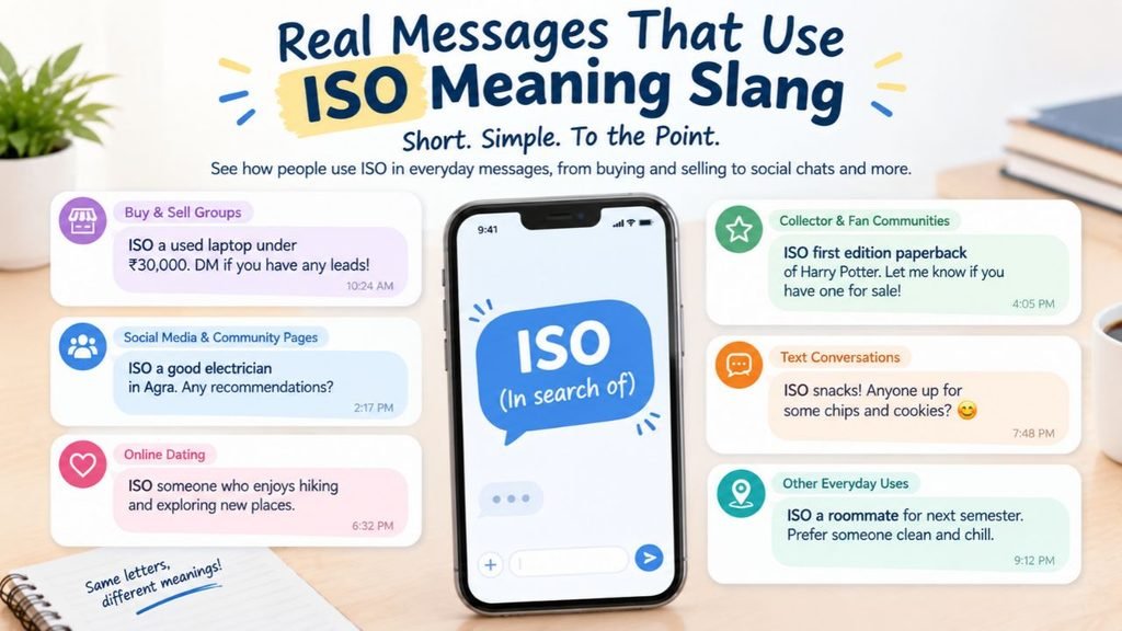Real Messages That Use ISO Meaning Slang