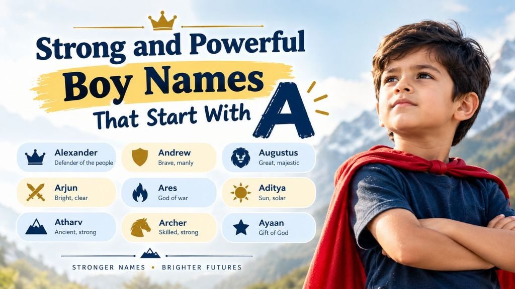 Strong and Powerful Boy Names That Start With A