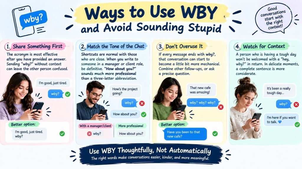 Ways to Use WBY and Avoid Sounding Stupid