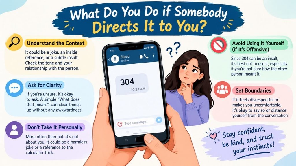 What to do if someone calls you 304, with tips on understanding the context, asking for clarification, setting boundaries, and responding confidently to potentially offensive slang.